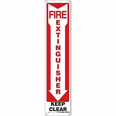 Safety Sign 18 in x 4 in Aluminum