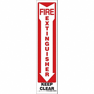 Safety Sign 18 in x 4 in Vinyl