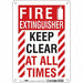 Safety Sign 10 in x 7 in Polyethylene