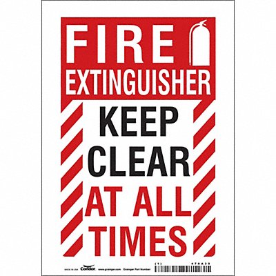 Safety Sign 10 in x 7 in Vinyl