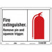 Safety Sign 10 in x 14 in Polyethylene