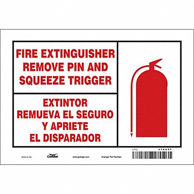 Safety Sign 7 in x 10 in Vinyl