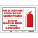 Safety Sign 10 in x 14 in Vinyl