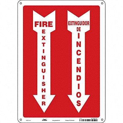 Safety Sign 14 in x 10 in Polyethylene