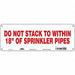 Safety Sign 5 in x 14 in Polyethylene