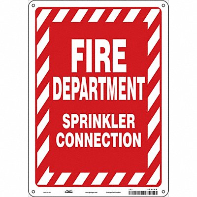 Safety Sign 14 in x 10 in Aluminum