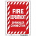 Safety Sign 10 in x 7 in Polyethylene