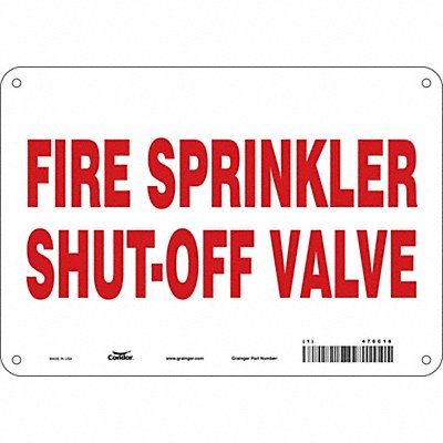 Safety Sign 7 in x 10 in Polyethylene