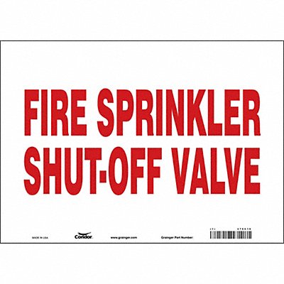 Safety Sign 10 in x 14 in Vinyl