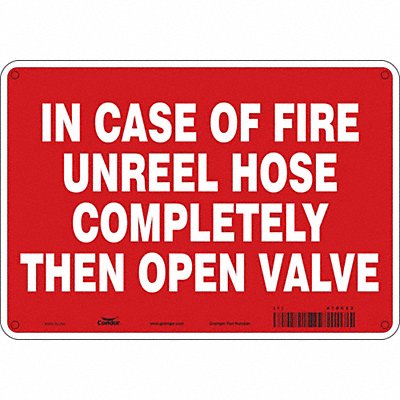 Safety Sign 7 in x 10 in Polyethylene