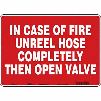 Safety Sign 10 in x 14 in Polyethylene