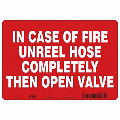 Safety Sign 7 in x 10 in Vinyl