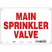 Safety Sign 7 in x 10 in Polyethylene