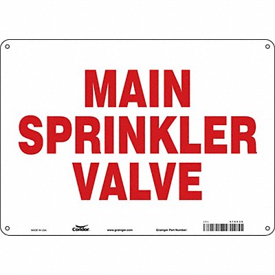 Safety Sign 10 in x 14 in Polyethylene