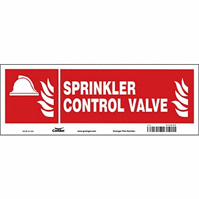 Safety Sign 5 in x 14 in Glow Vinyl