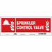 Safety Sign 5 in x 14 in Glow Vinyl