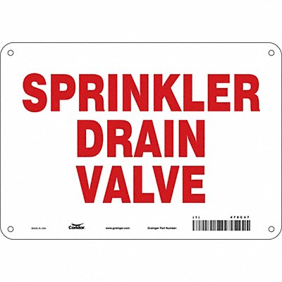 Safety Sign 7 in x 10 in Aluminum