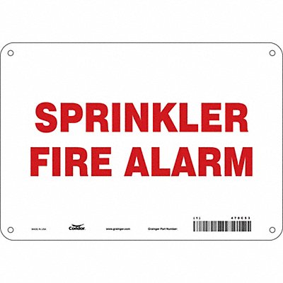 Safety Sign 7 in x 10 in Aluminum