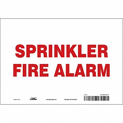 Safety Sign 7 in x 10 in Vinyl