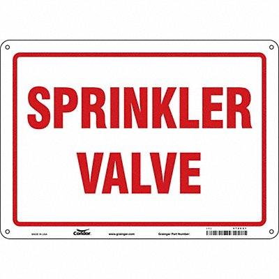 Safety Sign 10 in x 14 in Aluminum