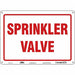 Safety Sign 10 in x 14 in Aluminum
