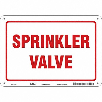 Safety Sign 7 in x 10 in Polyethylene