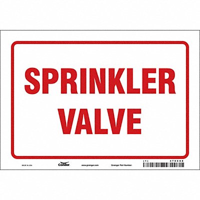Safety Sign 7 in x 10 in Vinyl