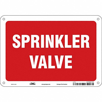 Safety Sign 7 in x 10 in Aluminum