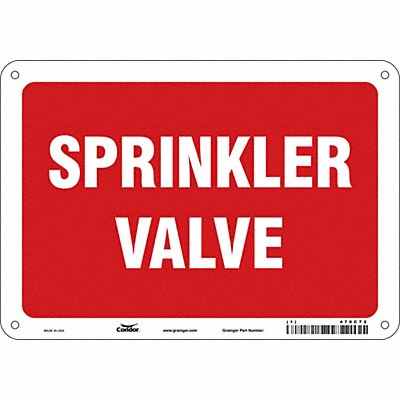 Safety Sign 7 in x 10 in Polyethylene