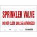 Safety Sign 7 in x 10 in Vinyl