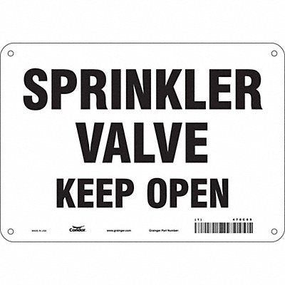 Safety Sign 7 in x 10 in Polyethylene
