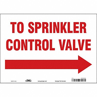 Safety Sign 10 in x 14 in Glow Vinyl