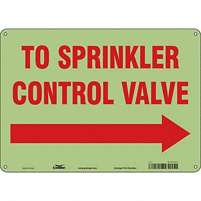 Safety Sign 10 in x 14 in Polyethylene