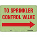 Safety Sign 10 in x 14 in Polyethylene