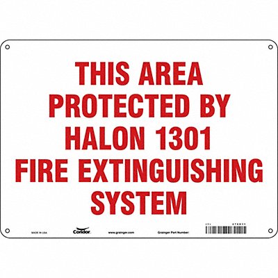 Safety Sign 10 in x 14 in Aluminum