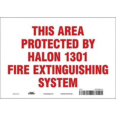 Safety Sign 7 in x 10 in Vinyl
