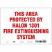Safety Sign 7 in x 10 in Vinyl