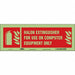 Safety Sign 5 in x 14 in Glow Vinyl