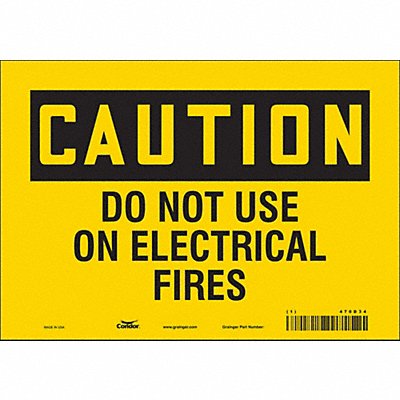 Safety Sign 7 in x 10 in Vinyl
