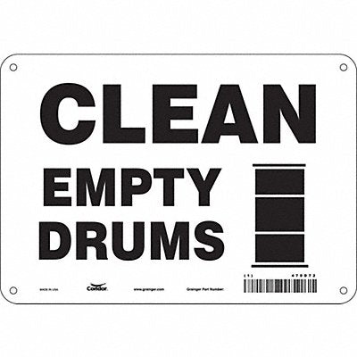 Safety Sign 7 inx10 in Polyethylene