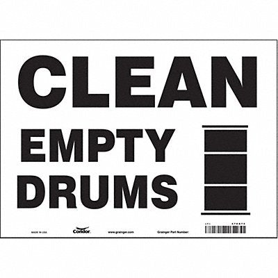 Safety Sign 10 inx14 in Vinyl
