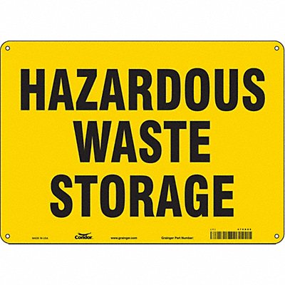 Safety Sign 10 inx14 in Polyethylene