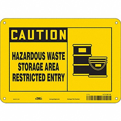 Safety Sign 7 inx10 in Polyethylene