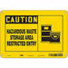 Safety Sign 7 inx10 in Polyethylene