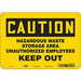 Safety Sign 7 inx10 in Polyethylene