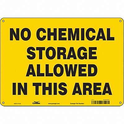 Safety Sign 10 inx14 in Polyethylene