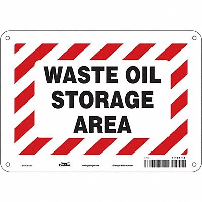 Safety Sign 7 inx10 in Polyethylene