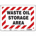 Safety Sign 10 inx14 in Polyethylene
