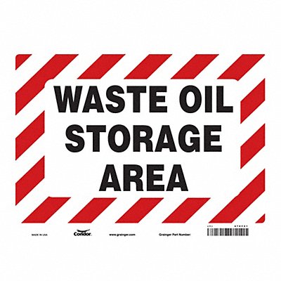 Safety Sign 10 inx14 in Vinyl