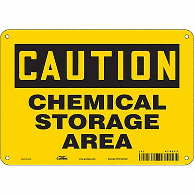 Safety Sign 7 in x 10 in Aluminum